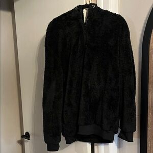 Black Faux Fur Women's Jacket